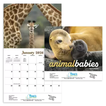 Animal Babies Appointment Wall Calendar - Stapled